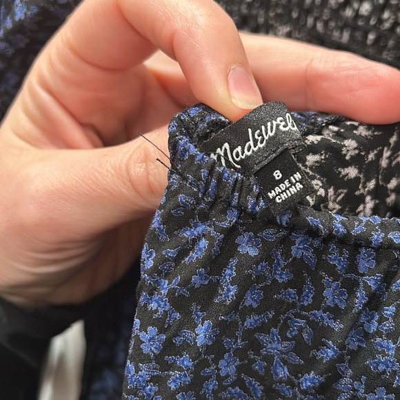 Madewell Blue Floral Tie-back Jumpsuit - Picture 12 of 12